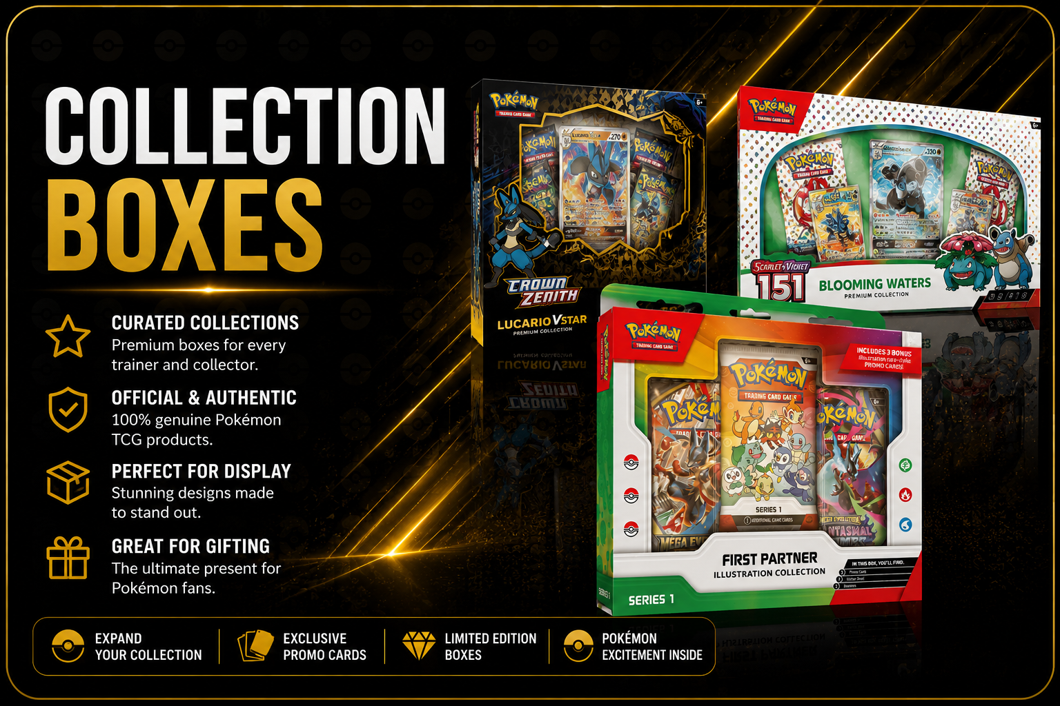 Pokémon TCG Collection Boxes
