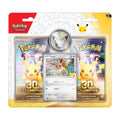 Pokémon TCG 30th Celebration Eevee Card with 2 Booster Packs & Coin