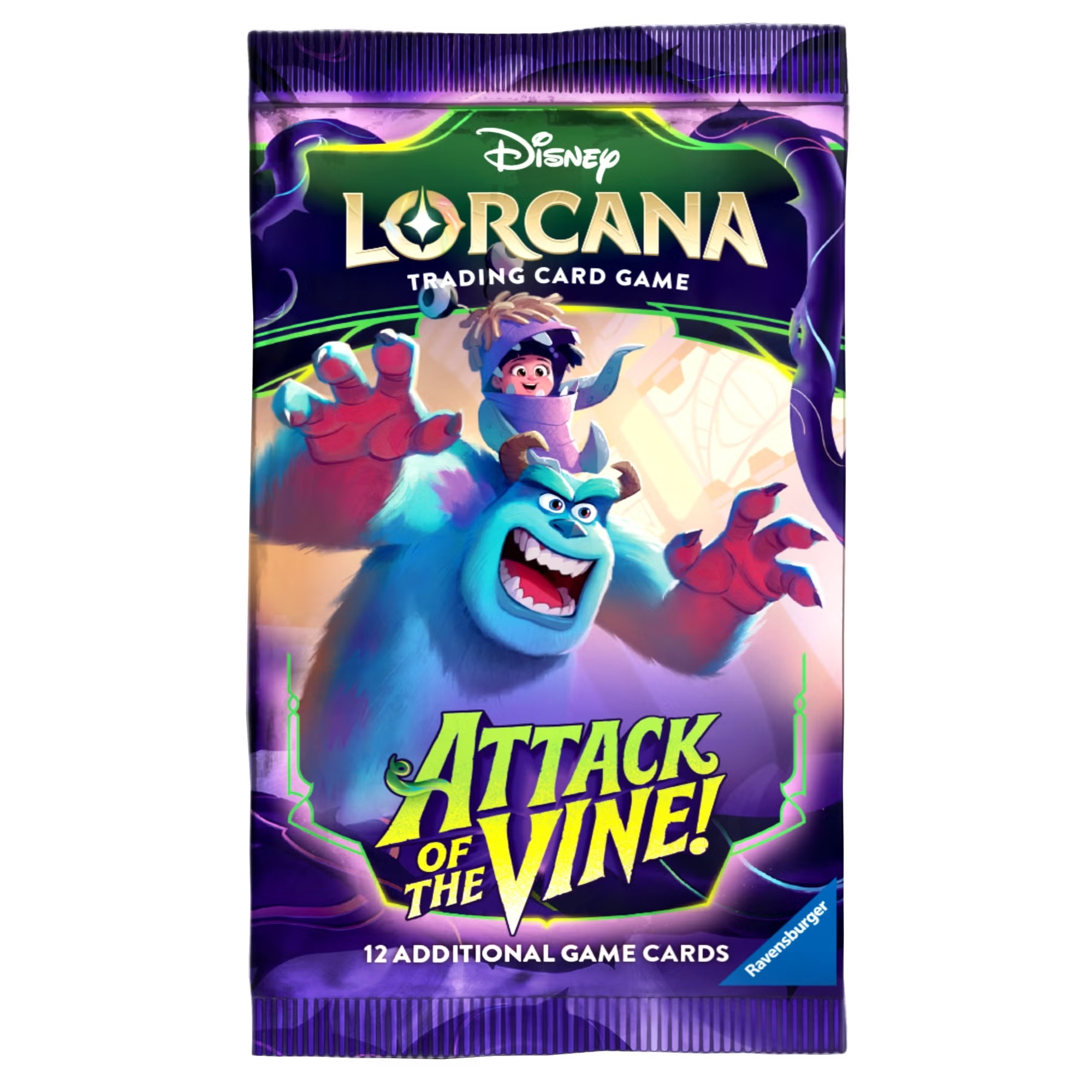Disney Lorcana Attack of the Vine – 12 Additional Game Cards – Sealed Pack