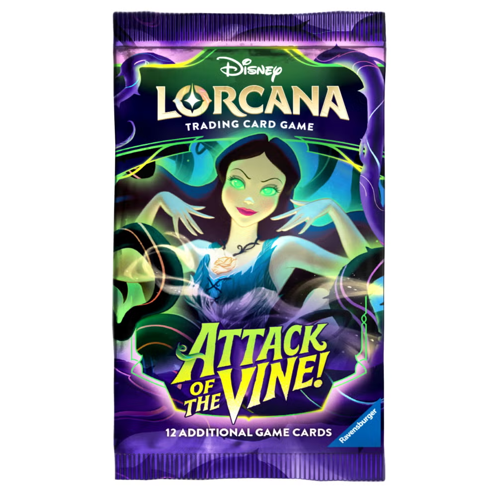 Disney Lorcana Attack of the Vine – 12 Additional Game Cards – Sealed Pack