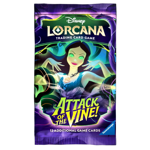 Disney Lorcana Attack of the Vine – 12 Additional Game Cards – Sealed Pack