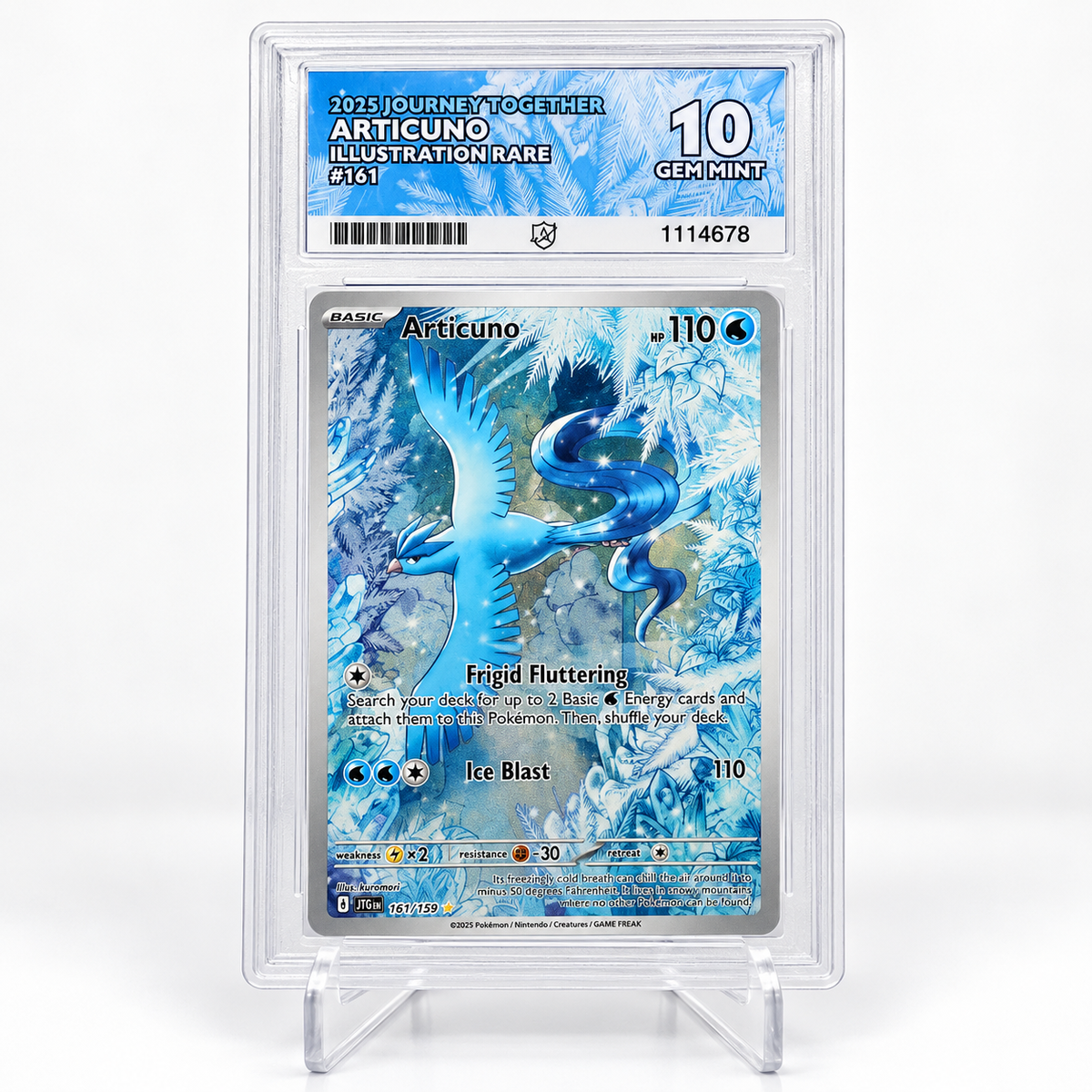 Articuno 161/159 – Journey Together – ACE Gem Mint 10